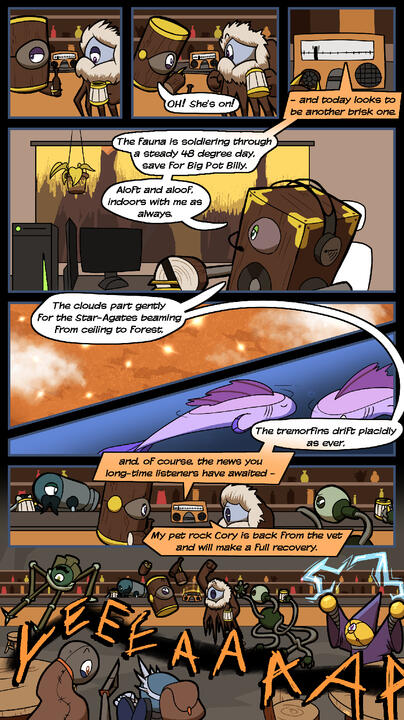 Original 1-Page Comic from my original sci-fi setting, Aquari.