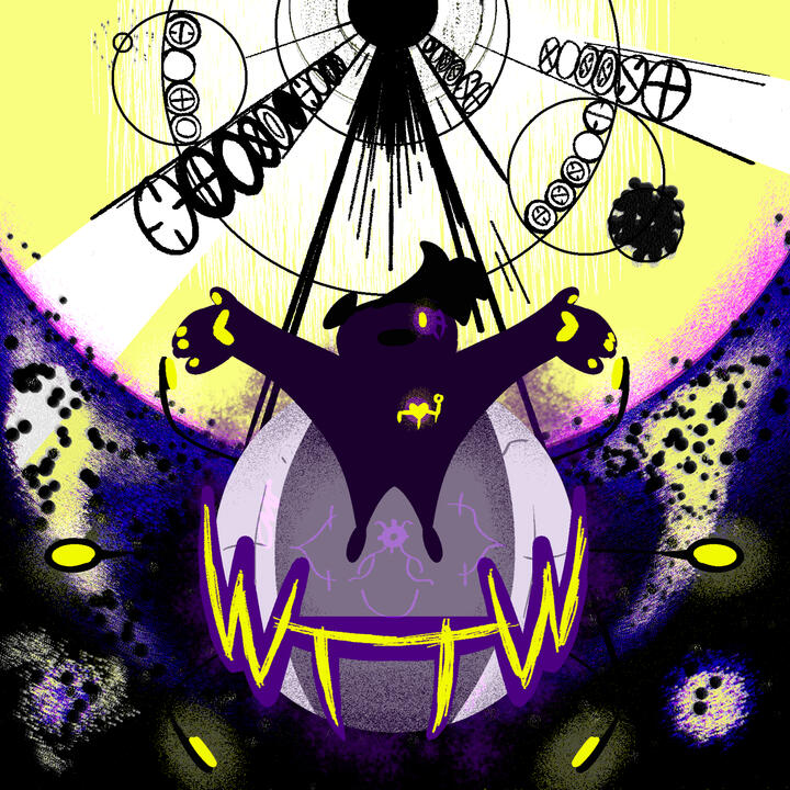 Podcast Art done for a personal friend, experimenting heavily with different layer types.